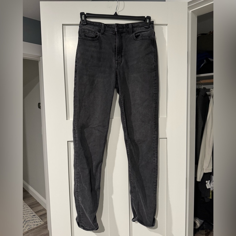 American Eagle Outfitters Dark Gray Straight Leg Jeans